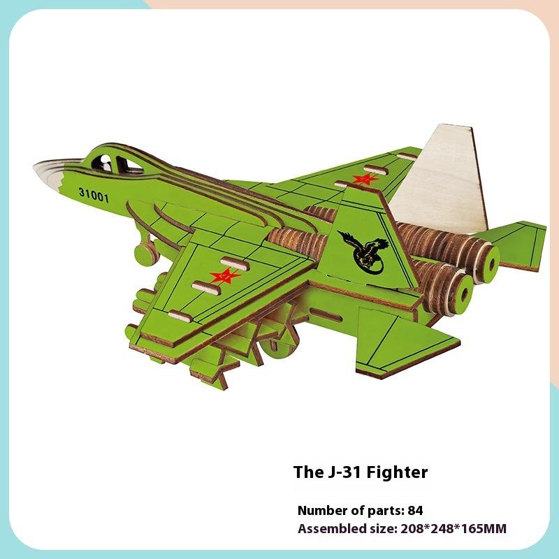 Моделирование Деревянная Игрушка Детская Самодельная Образовательная Сборка 3D Трехмерная Головоломка