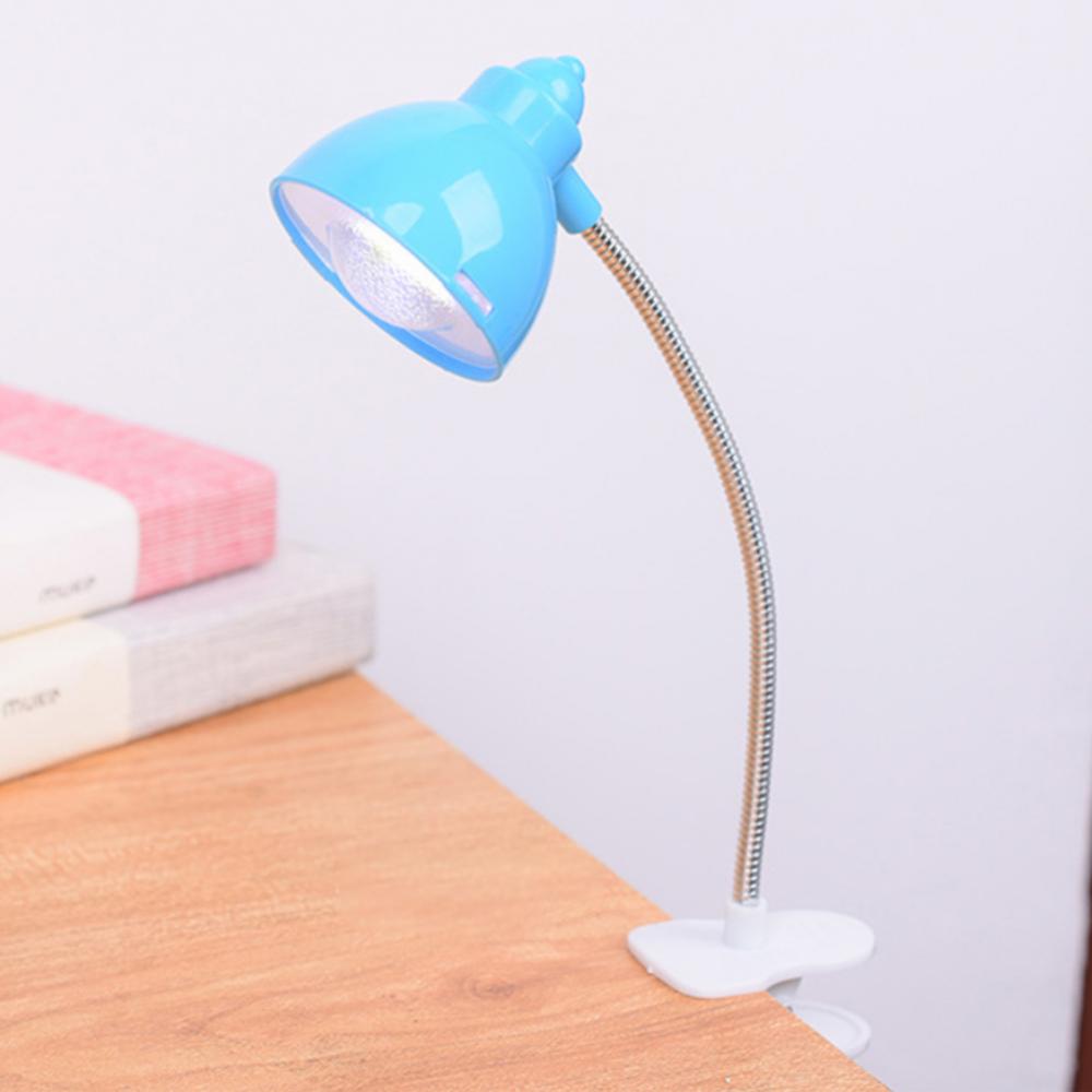 Настольная лампа цвета конфет, мини-настольная лампа с зажимом для учебы, светодиодная лампа, регулируемая лампа для чтения, ночная светодиодная лампа для защиты глаз