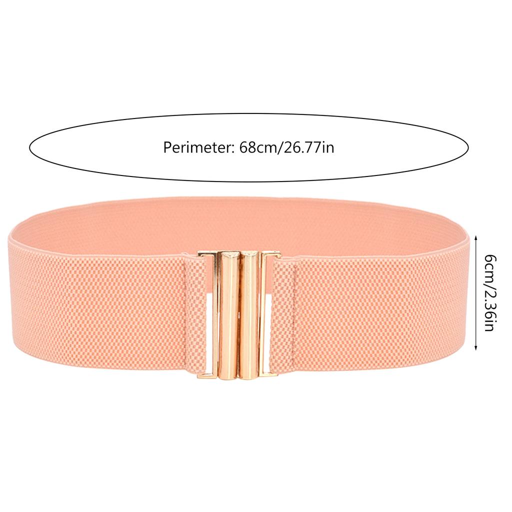 Stretchy Traditional Waist Chain Solid Color Belt for Women Prom Banquet Club Party Hot Girl Oversize Elegant Woven Belt