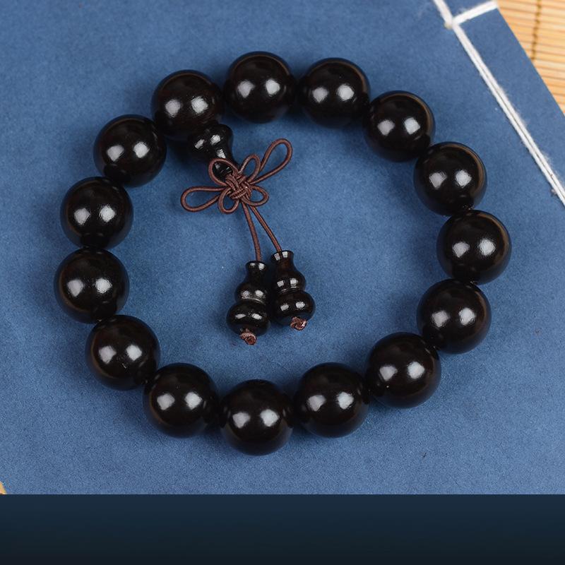 Красный сандал, Черный сандал, Эбеновое дерево, Черный сандал, Бусины Будды, Браслет Вэньвань из сандала 108 бусин.