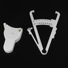 2Pcs/Set White Pvc Body Fat Caliper Measure Tape Tester Fitness For Lose Weight