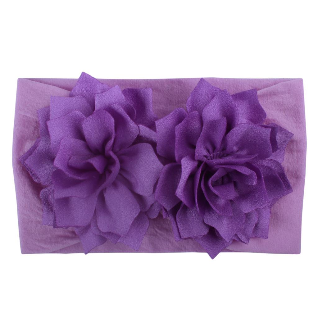 (проектор)Повязка на голову принцессы с цветочным принтом для девочек, аксессуары для волос, головной убор