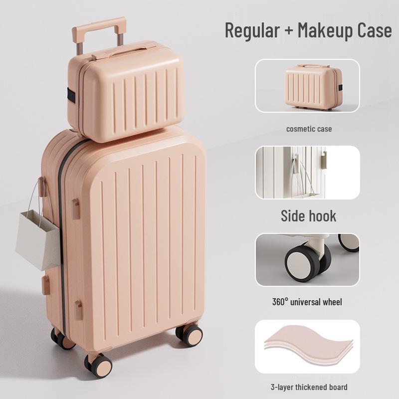 Multifunctional Trolley Suitcase: 20-inch Carry-On & 26-inch Large Capacity with Universal Wheels, Ideal for Students and Travelers