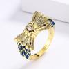 Unique Ring  for Women's Creative Owl Shape Women's Ring Couple Ring Fashion Handmade Enamel Jewelry Party Ring Couple Rings