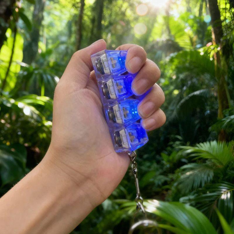 1 шт. Светящийся брелок-клавиатура Снятие стресса Нажимаемая кнопка со светодиодом Игрушка Для людей с тревогой Настольный аксессуар