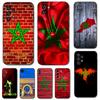 Черный чехол из ТПУ для Samsung galaxy S22 S20 S21 FE PLUS ultra+S10 E lite задняя крышка марокканский флаг Марокко