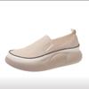 Spring Autumn New Colored Round Head Fashion Leather Shoes for Women Wearing Comfortable Thick Sole Shoes Flat Loafers