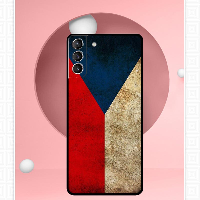 Чехол с чешским флагом для Samsung Galaxy S24 S23 S22 Ultra Note 10 Plus Note 20 S9 S10 S20 S21 FE, задняя крышка