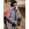 2024 Letter Long Sleeve Shirt Japanese Hong Kong Style Ins Loose Shirt Boys Summer Trendy Versatile Casual Coat