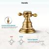 ITAX-WORLD 3 отверстия широко распространенный смеситель для раковины в ванной комнате античный латунный смеситель для раковины кран соответствующий металлический выдвижной слив с переливом