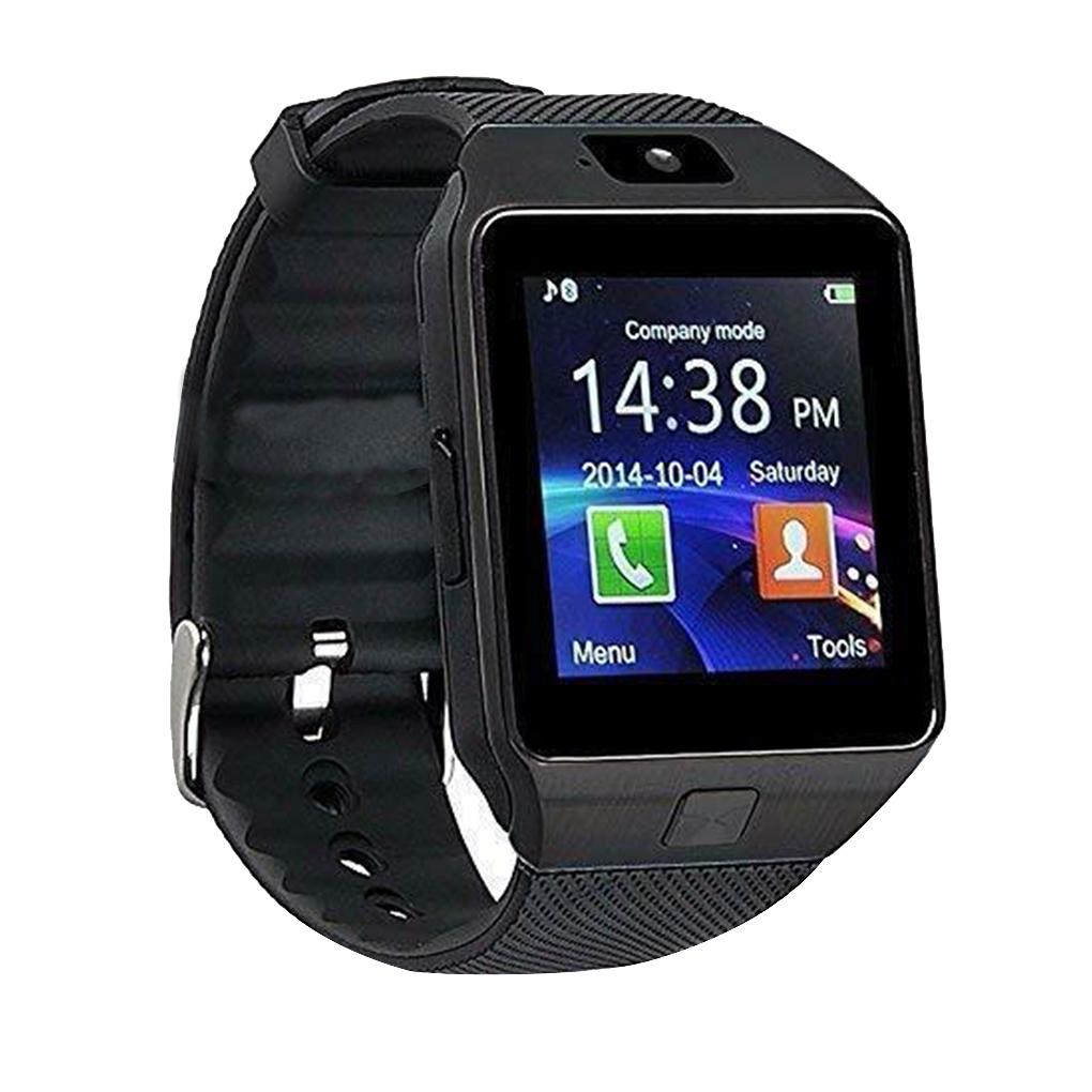 Смарт-часы DZ09 Bluetooth Спортивные наручные часы 1.56 ″ Сенсорный экран Браслет Мультимедийный телефон Удаленное отслеживание Анти-потеря Наручные часы