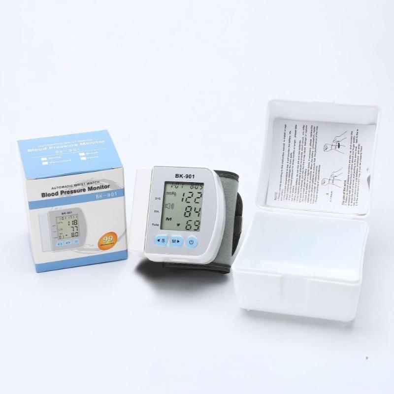 Умный ЖК-экран на запястье с тонометром с английским голосом, цифровой автоматический измеритель сердечного ритма, тонометр для дома, тензиометр для здоровья