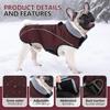 Dog Coat, Waterproof Winter Jacket,Warm Windproof Jacket, Reflective Adjustable Turtleneck Coats for Dogs with Hook & Loop