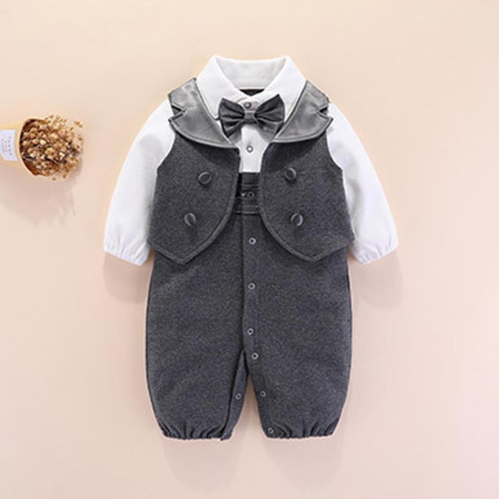 Церемония Baby Shrine Длинный Baby Baby Темный церемониальный костюм [CORELAVISH] Платье, Платье для мальчиков, Визит, Выписка, Весна, Осень, Зима, Рукав, Жилет,