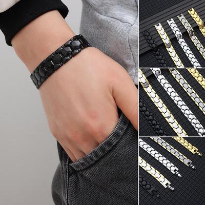 Лечение массажем акупунктурных точек Съемный браслет Магнитная терапия Браслет Гематит Энергетическое исцеление