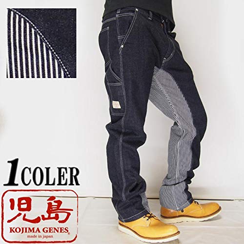 Kojima Jeans KOJIMA GENES Штаны-комбинезон обезьяны для художника, Джинсы/Деним/Сделано в Японии/Мужские/RNB-1081A-Индиго Гикори-36