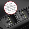 Car Door Window Lift Button Switch Sequin for Volkswagen VW Amarok 2018-2022 Interior Mouldings ABS Chrome Trim Accessories