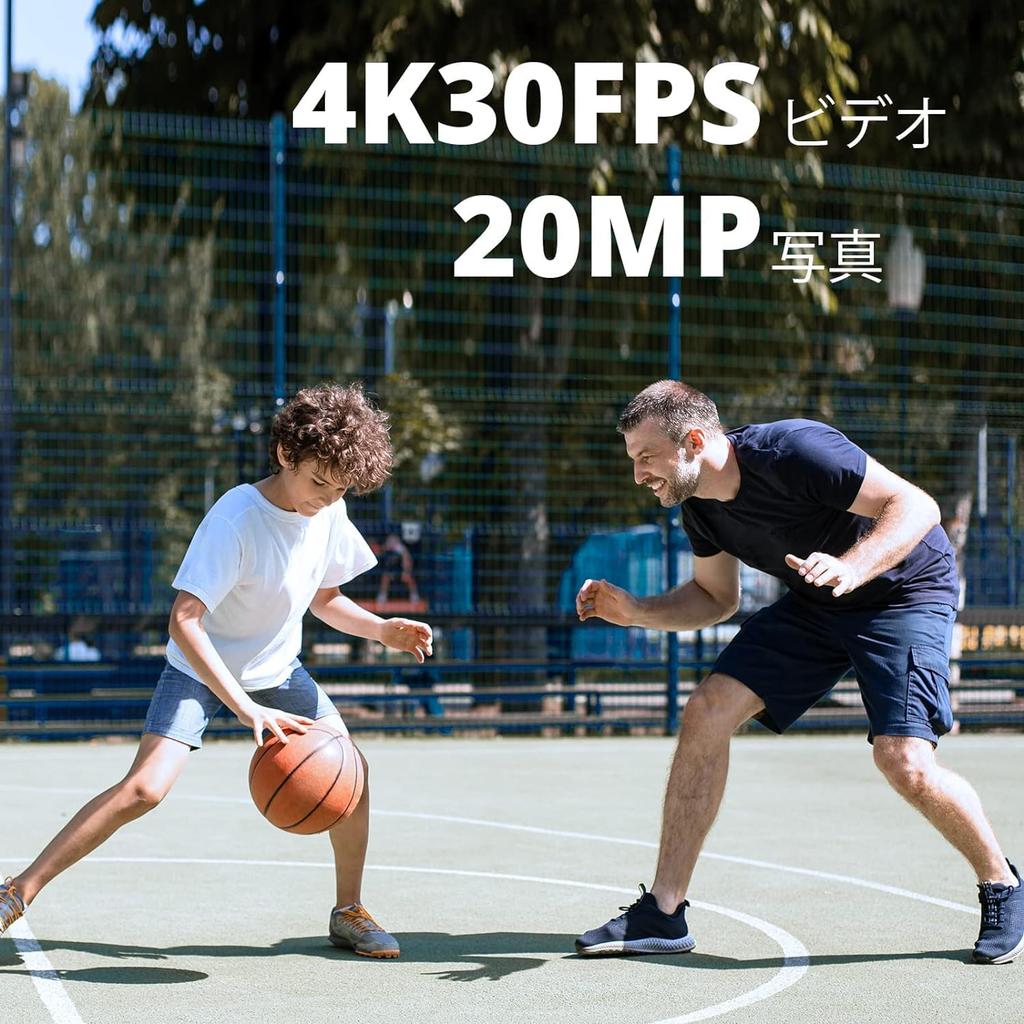Экшн-камера AKASO Brave 4 Pro 4K 20 МП Двойной цвет 40 м Подводная съемка Внешний HDMI 5x Селфи-палка и чехол для хранения в комплекте Камера, Разрешение,