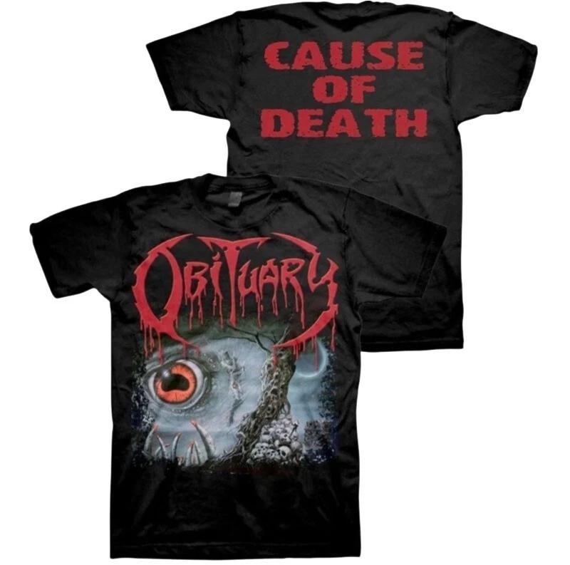 New Obituary Cause of Death Album Death Metal Band Shirt High-end Luxury Is for Both Men and Women Top Y2k