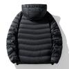 Зимняя легкая куртка-пуховик для мужчин, новая куртка-пуховик с капюшоном для подростков, зимняя одежда