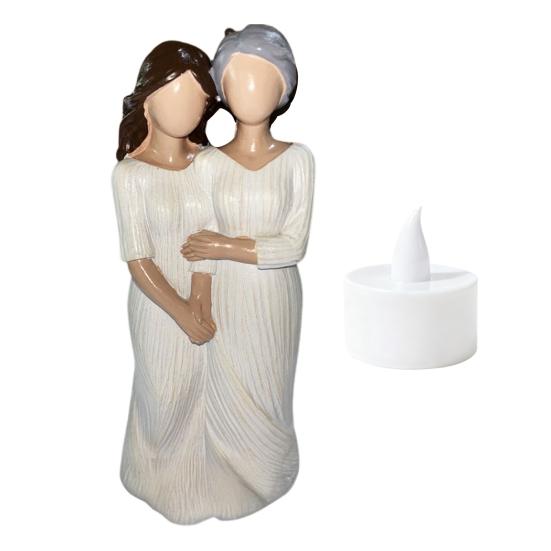 Светодиодный светильник в форме свечи с полым узором «Любовь», лампа для создания атмосферы в гостиной, теплая на ощупь, из смолы, для дома