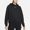 Nike Спортивный повседневный пуловер с флисовой толстовкой с капюшоном для женщин, черный DJ7669-010