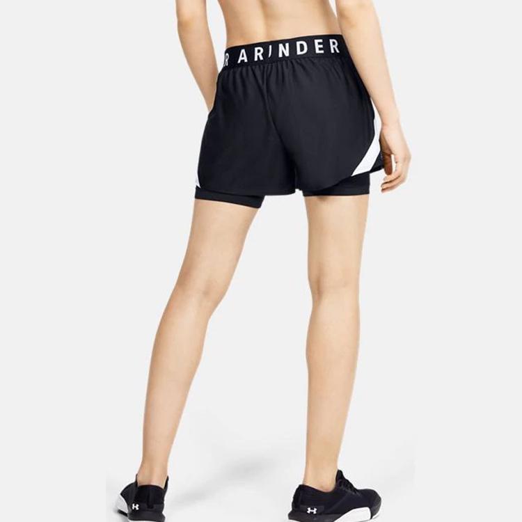 Under Armour Шорты Play Up Retro Two-In-One женские шорты черные 1351981-001