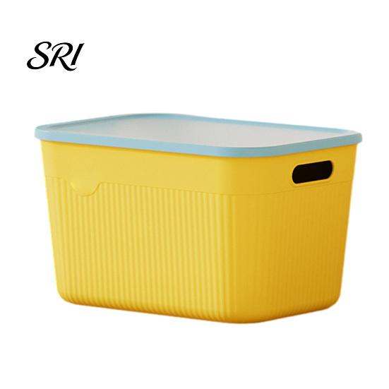 Balcony Gardening Supplies Container Storage Box with Handle And Lid Organizer Space Office Saving Stackable for Kitchen Bedroom Dormitory