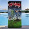 TTankard One Foot In The Grave Beach Towel Microfiber Quick Dry Teutonic Thrash Bath Towel For Pool Beach Travel Metal Fans Gift