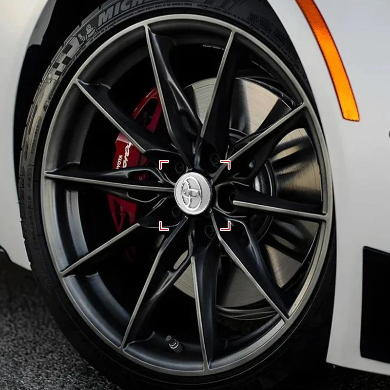 Toyota Колпак ступицы с логотипом - Пыленепроницаемый, Легко устанавливается, Доступен в черном, серебристом и хромированном цвете