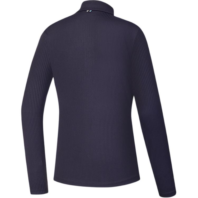 Fila Модная удобная мягкая быстросохнущая рубашка поло с длинным рукавом серии Golf для женщин, топы, легендарно-синий A11W445201F-NV