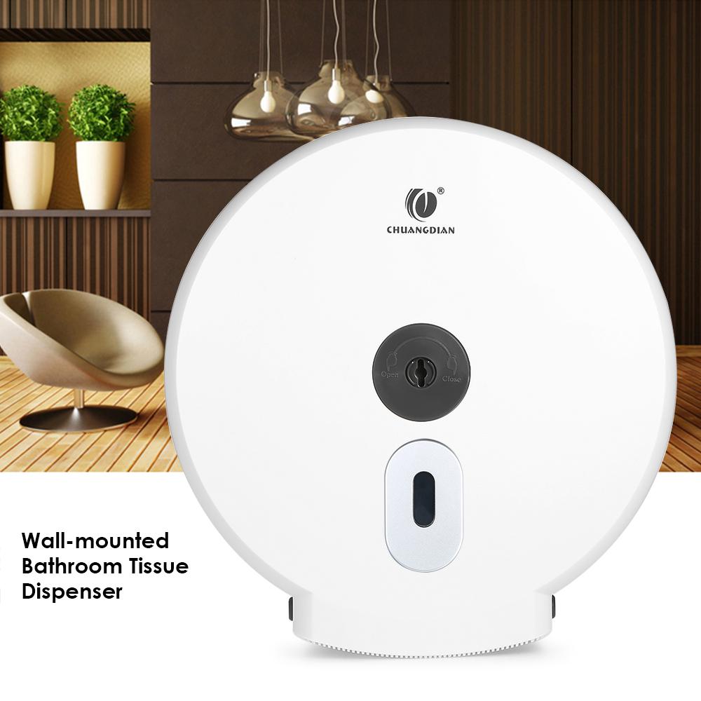 CHUANGDIAN настенный диспенсер для салфеток для ванной комнаты, круглый держатель для бумажных полотенец, диспенсер для бумажных полотенец