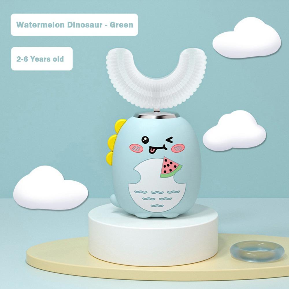 U-shaped Electric Toothbrush Silicone Brush Head Baby Toothbrush Children Tooth Brush for 2-6y