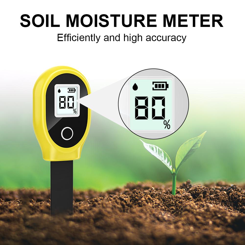 SGS10 Soil Moisture Detector Tester Digital LCD Soil Water Content Analyzer Meter for Indoor Planting Potted Garden Flower Lawn