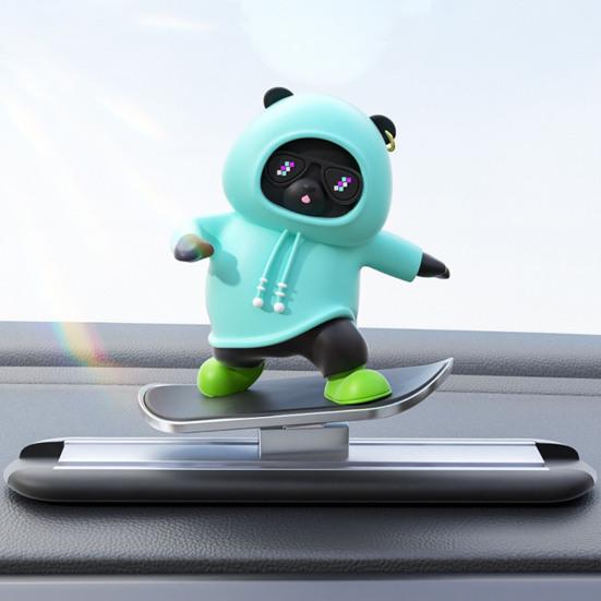 Adorable Swinging Bears Car Decorations for Car Dashboard Home Office Desk Charm Christmas