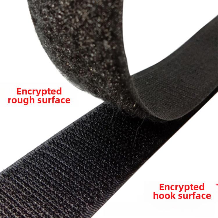 Цветная черно-белая нейлоновая лента-липучка для одежды и обуви 