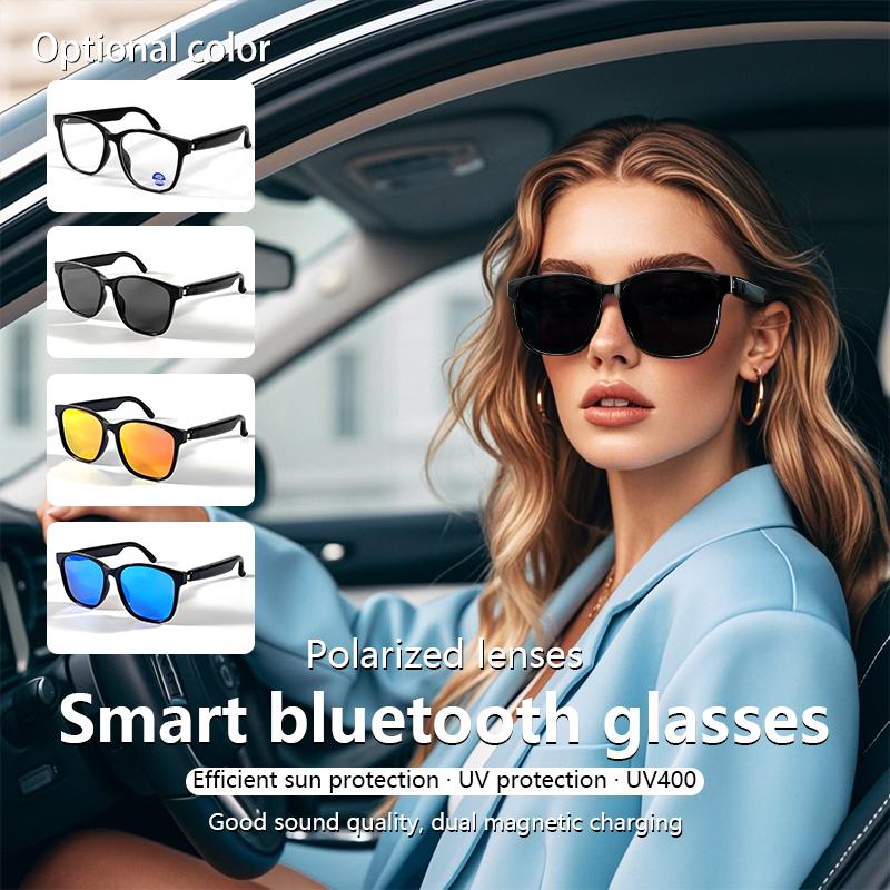 BT5.3 Smart Glasses 2 In 1 Earphone Bilateral Stereo Sound Effects Intelligent Touch Control Sunglasses Voice Assistant