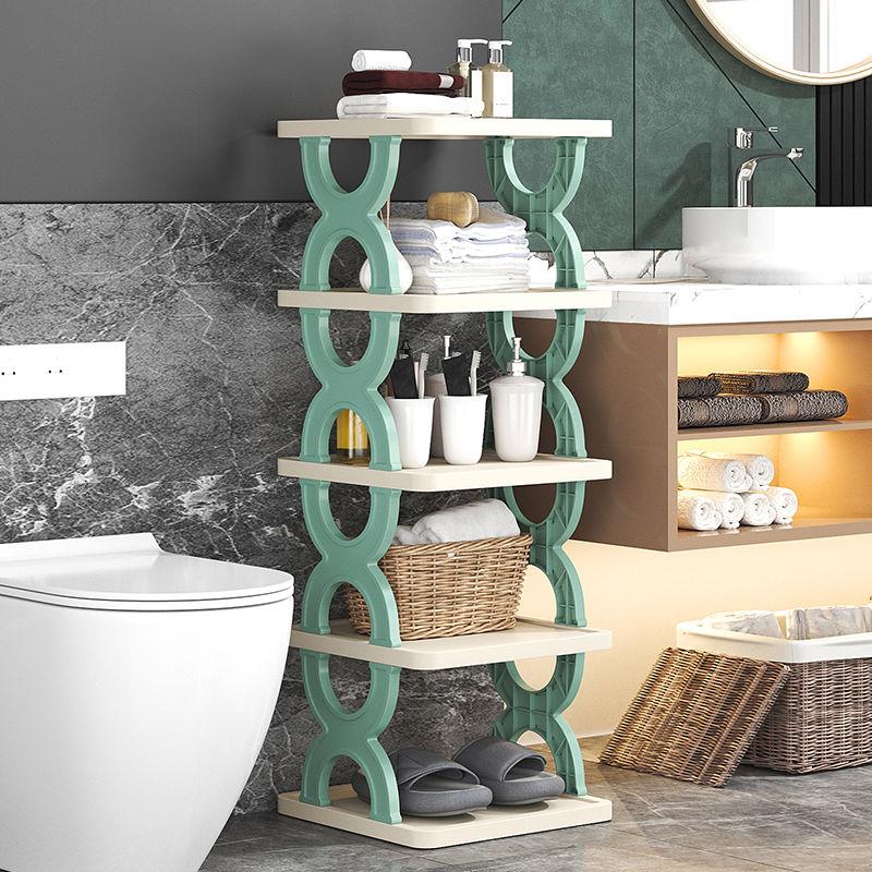 Простая полка для обуви Обувной шкаф для хранения артефактов Креативный многослойный бытовой дверной проем Ванная комната Пластиковые общежития Простые полки