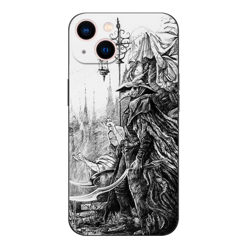 Черный чехол из ТПУ для ZTE Blade A3 A5 A7 2019 2020 A31 A51 A71 A7S V2020 L210 L8 smart vita 2022 v30 Bloodborne Blood Moon Art