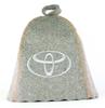 Hat for Sauna and Bath "Toyota" Natural Felt Gray (SUN-LR-960)