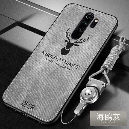 Для Xiaomi Redmi 9 чехол роскошный мягкий силиконовый край + жесткий тканевый защитный чехол из кожи оленя задняя крышка чехол для xiaomi redmi 9 redmi9