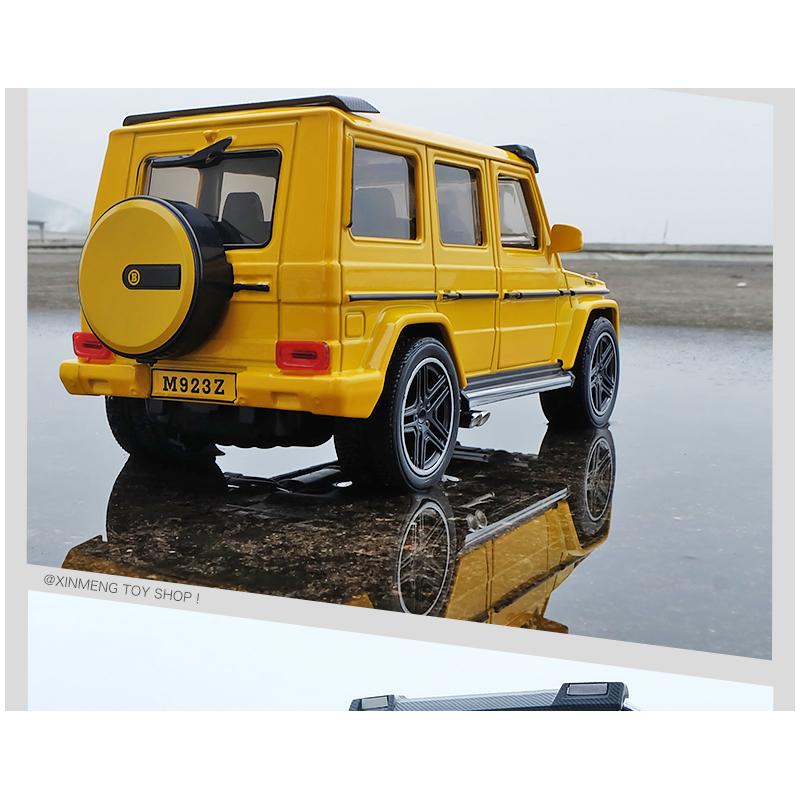 Масштаб 1/24 Benz G65, литая под давлением модель автомобиля, игрушечный автомобиль с откатным механизмом, звуком и светом для детей, коллекция подарков для мальчиков и девочек