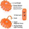 8/12Led Flares Emergency Lights Roadside Safety Beacon Disc Flashing Warning Flare Kit With Magnetic Roadside Warning Flasher