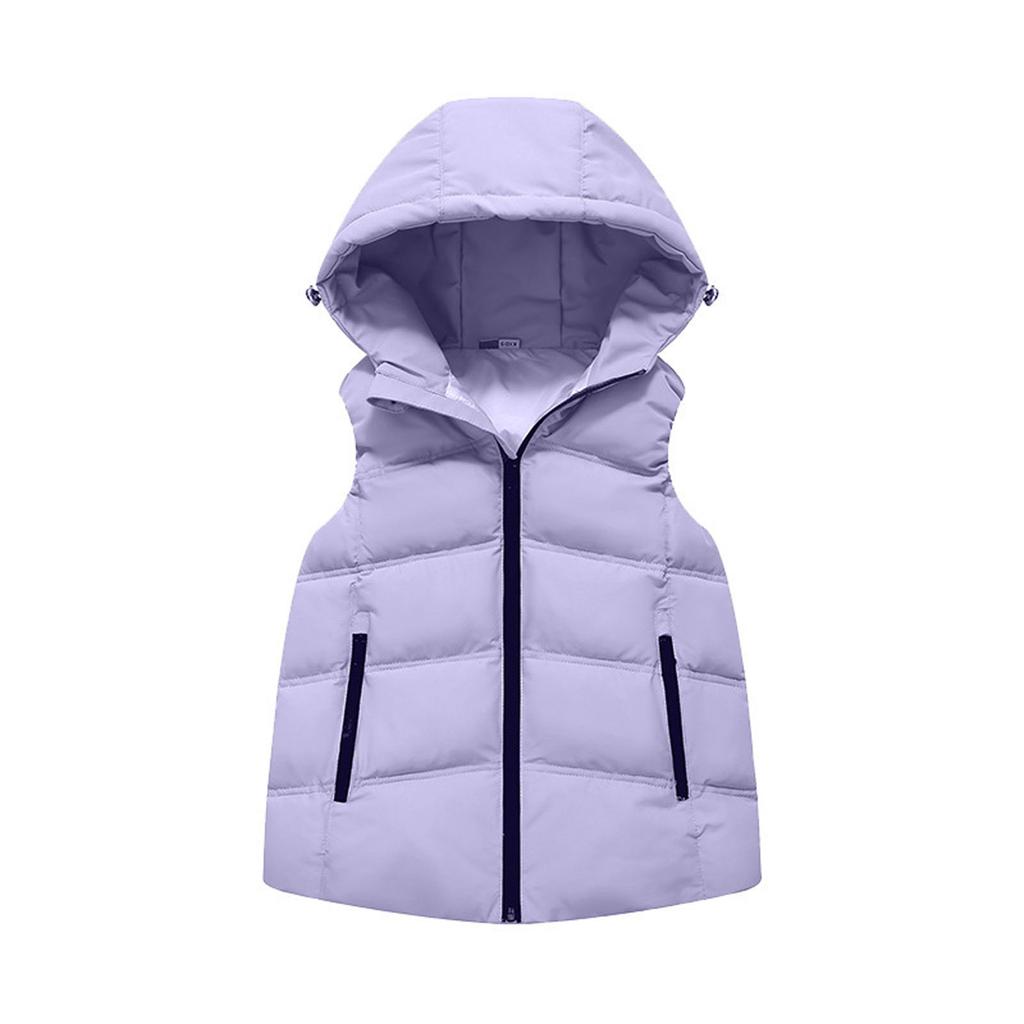 Children's Fashionable Casual Hooded Vest Jacket