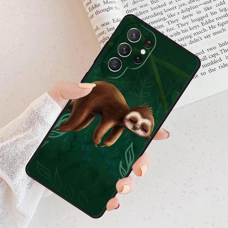Baby Sloth Phone Case For Samsung Galaxy S25 S23 S30 S8 S21 S20 FE S24 S22 Note 10 20 S8 Plus lite Ultra