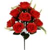 12 Heads Valentine's Day Flowers Mini Crystal Grass Bouquet Natural Simulated Rose  Home Decorative