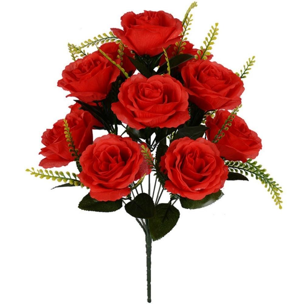 12 Heads Valentine's Day Flowers Mini Crystal Grass Bouquet Natural Simulated Rose  Home Decorative