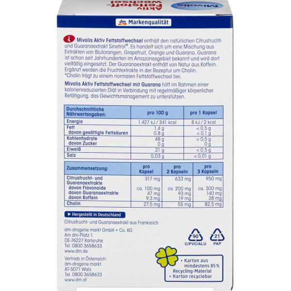 DM Mivolis Fat Metabolizer Capsule 45St