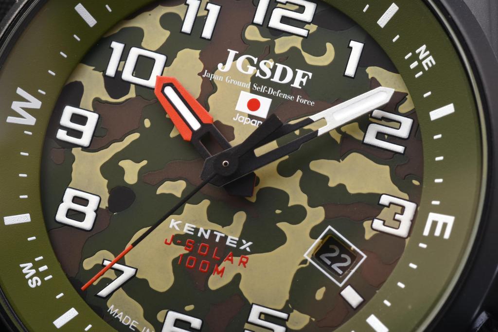 KENTEX Часы JSDF Combat Solar Army S715M-16 мужские черные