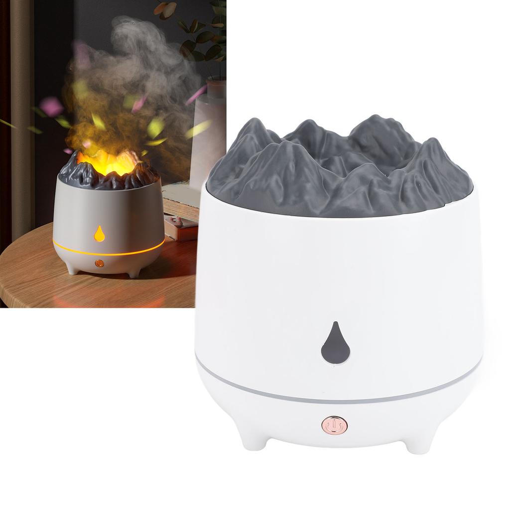 Volcano Humidifier Diffuser Timer Quiet Anti Dry Heating 2 Modes USB Volcano Essential Oil Diffuser Humidifier for Home Desktop